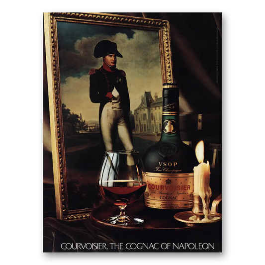 1982 Courvoisier Cognac of Napoleon Vintage Magazine Print Ad