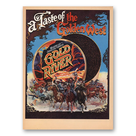 1982 Gold River Golden West Vintage Magazine Print Ad