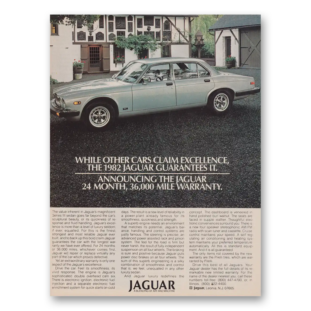 1981 Jaguar Other Cars Claim Excellence Vintage Magazine Print Ad