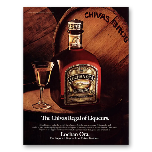 1982 Lochan Ora Liqueur Chivas Regal of Liqueurs Vintage Magazine Print Ad