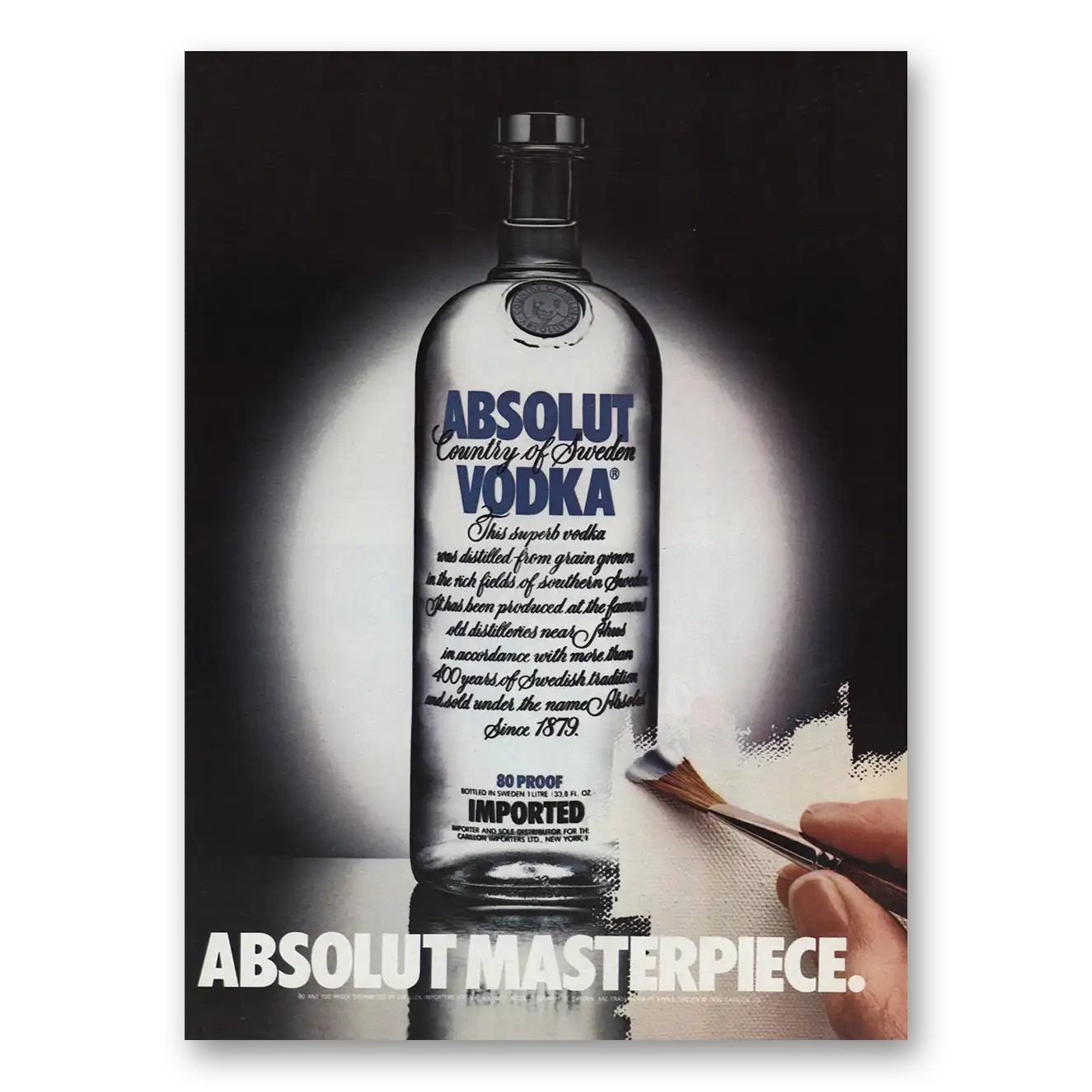 1983 Absolut Vodka Absolut Masterpiece Vintage Magazine Print Ad