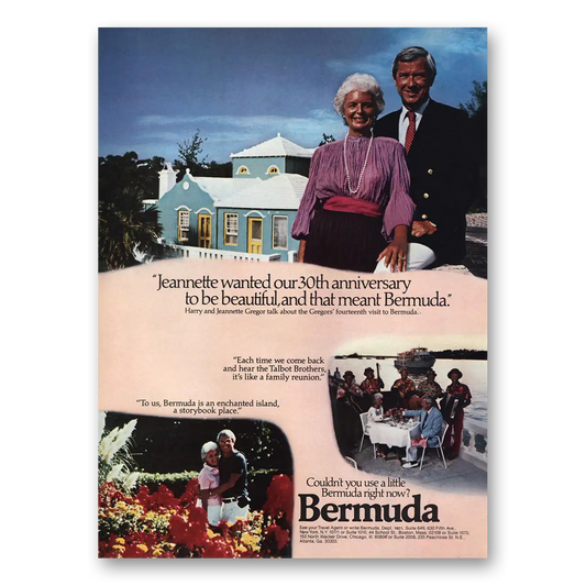 1983 Bermuda Jeannette Wanted 30th Anniversary Vintage Magazine Print Ad