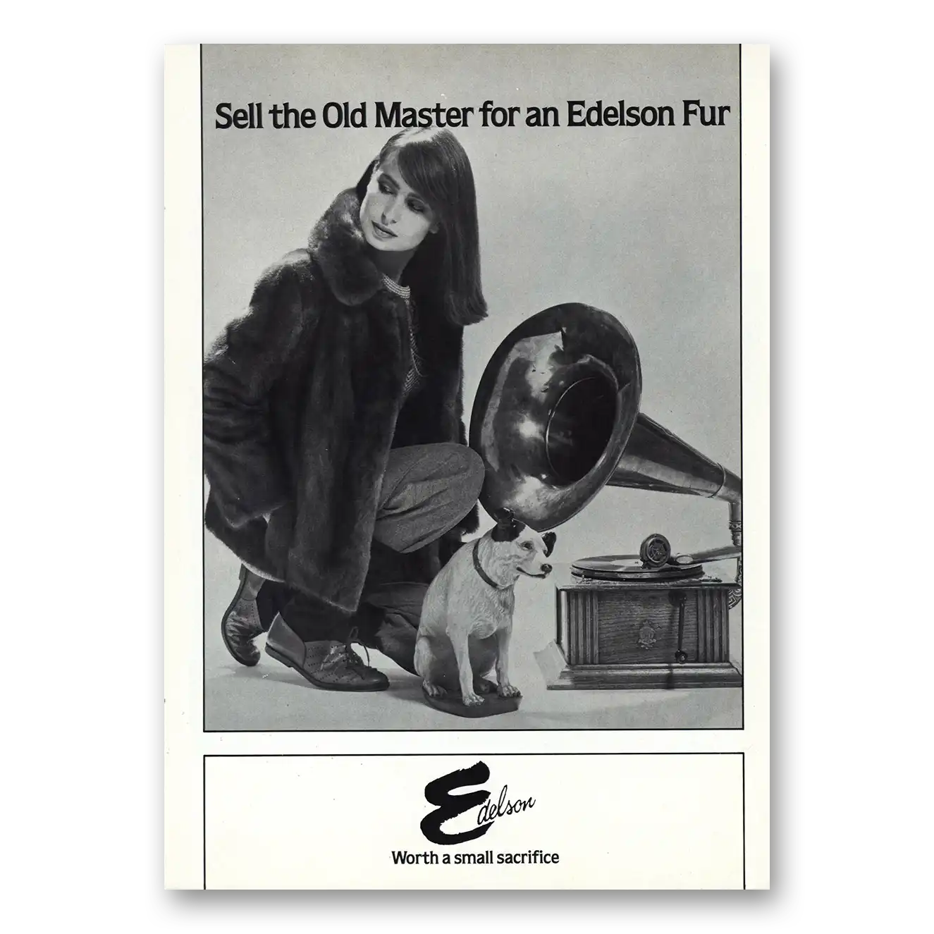 1983 Edelson Sell the Old Master RCA Vintage Magazine Print Ad