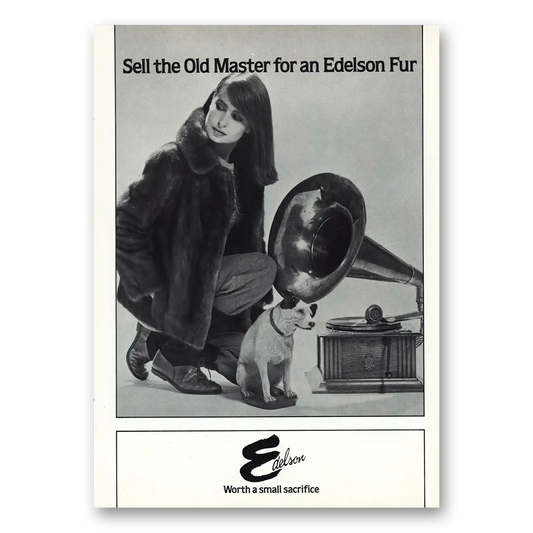 1983 Edelson Sell the Old Master RCA Vintage Magazine Print Ad