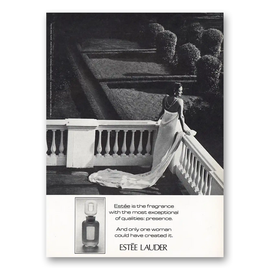 1983 Estee Lauder Fragrance Most Exceptional Qualities Vintage Magazine Print Ad