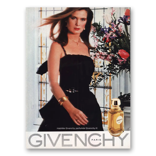 1983 Givenchy III Perfume Paris Habillee Givenchy Parfumier Vintage Magazine Print Ad