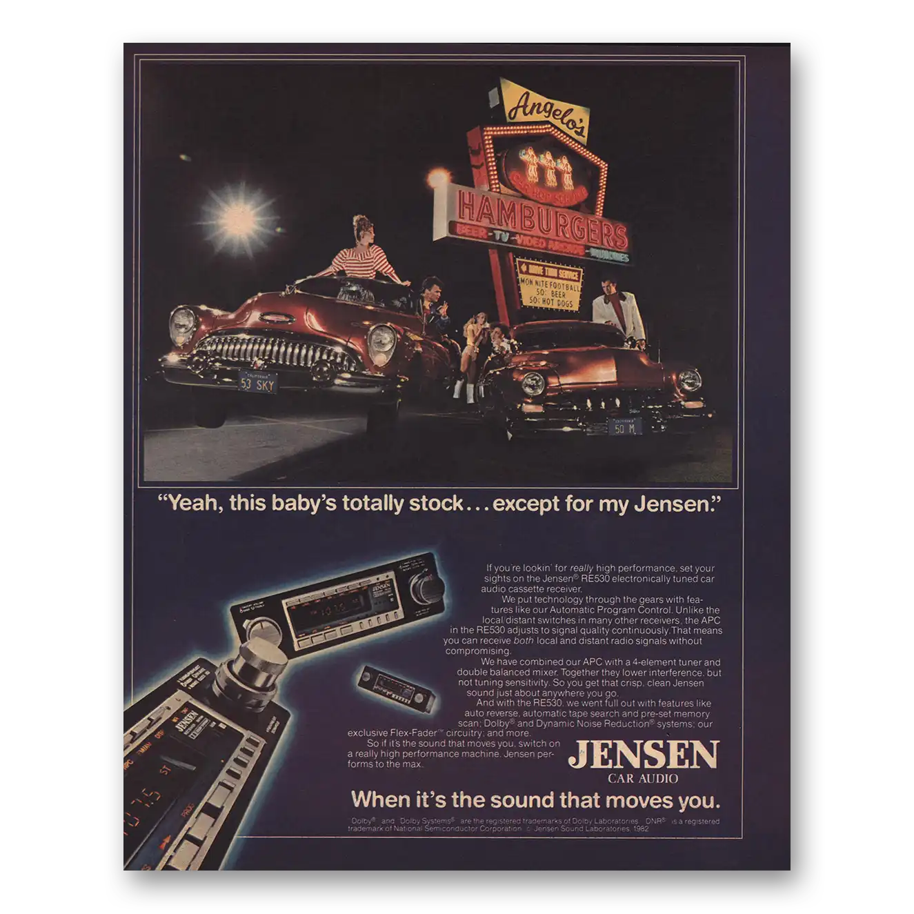 1983 Jensen Yeah This Babys Totally Stock Vintage Magazine Print Ad