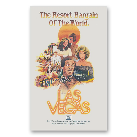 1983 Las Vegas Nevada Resort Bargain of the World Bill Cosby Vintage Magazine Print Ad