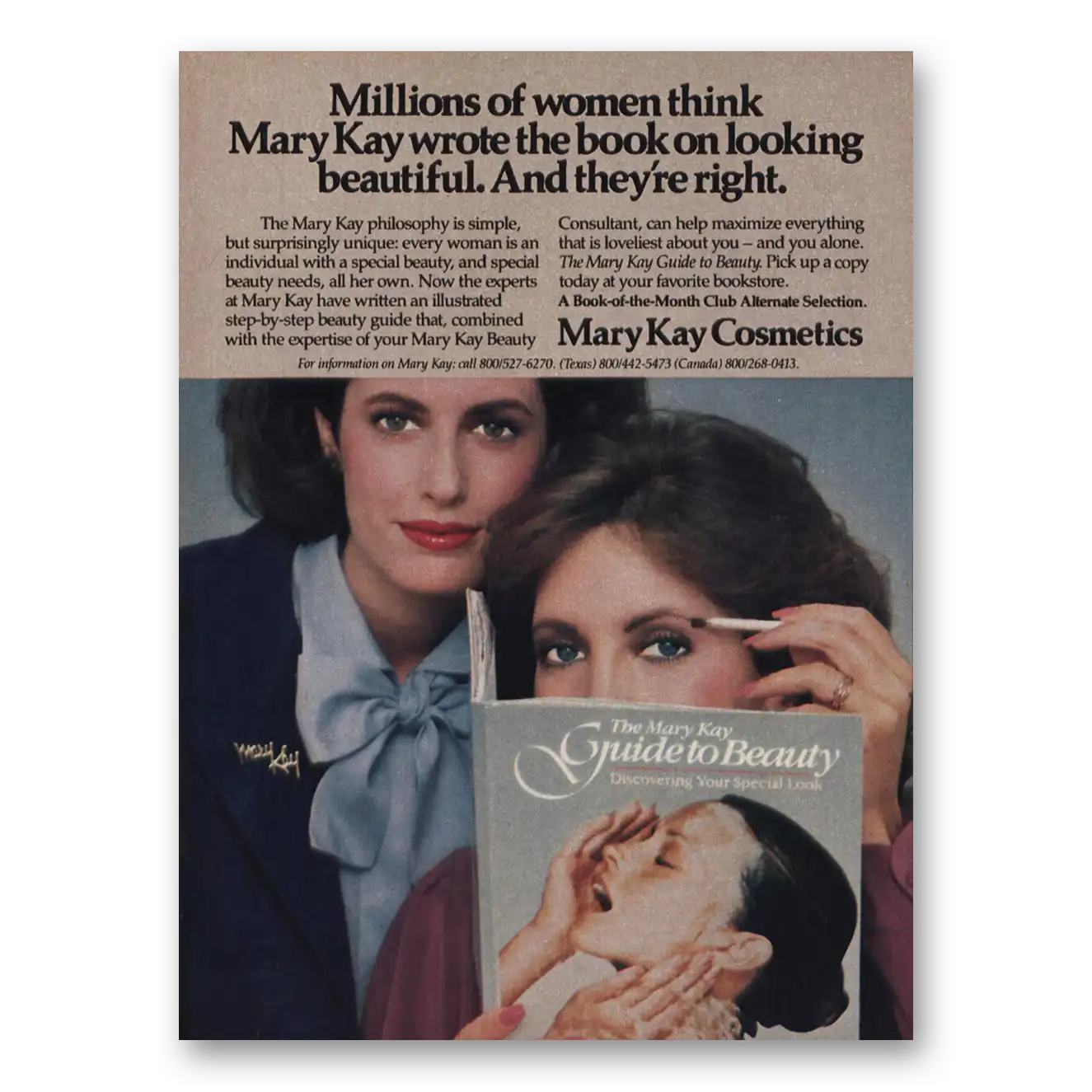 1983 Mary Kay Cosmetics Millions of Women Vintage Magazine Print Ad