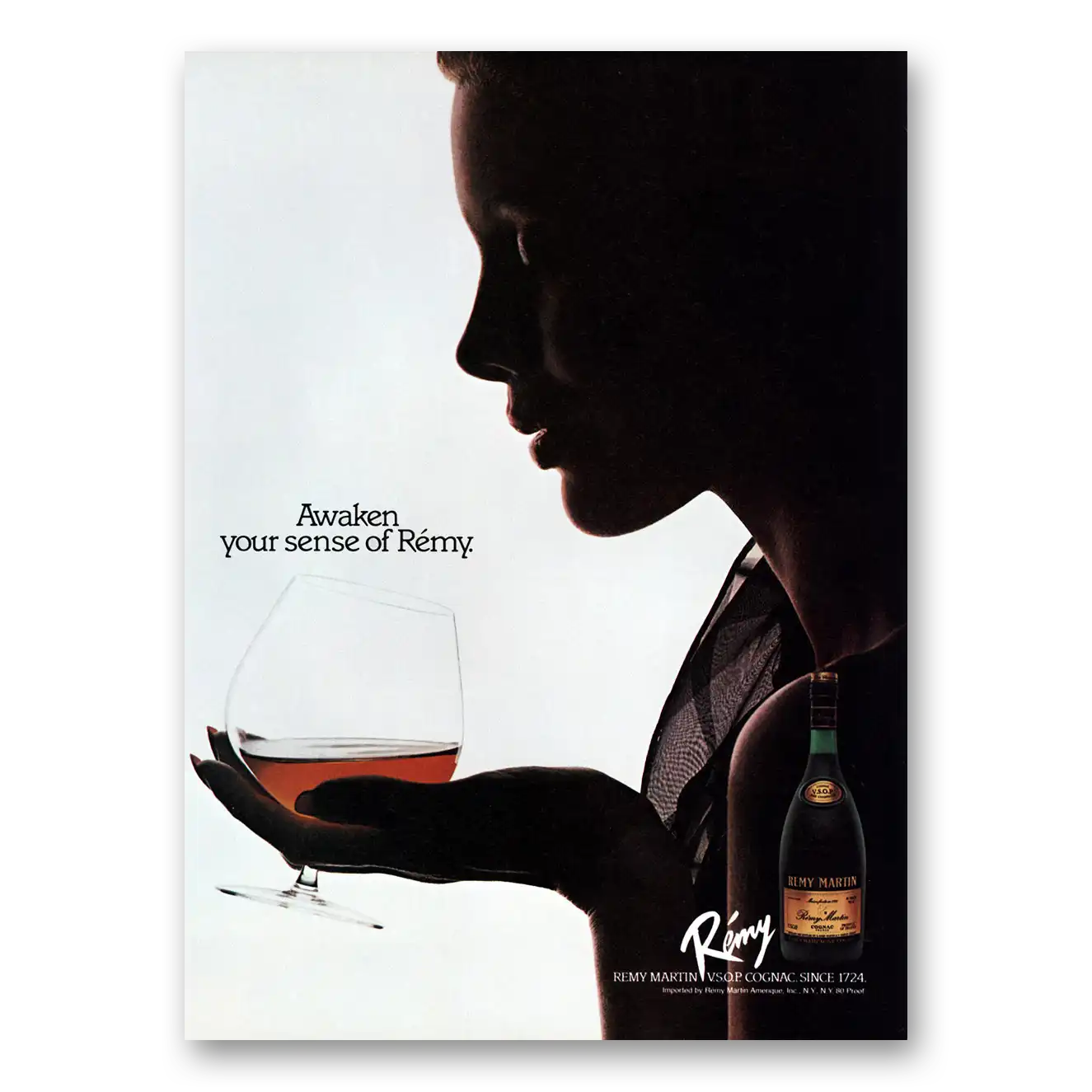 1983 Remy Martin Cognac Awaken Your Sense Vintage Magazine Print Ad