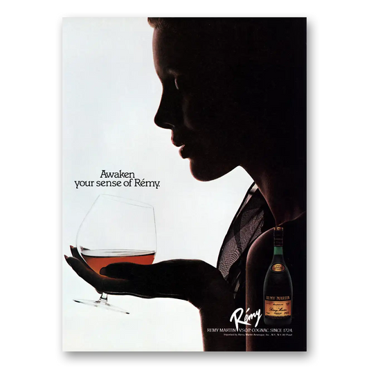 1983 Remy Martin Cognac Awaken Your Sense Vintage Magazine Print Ad