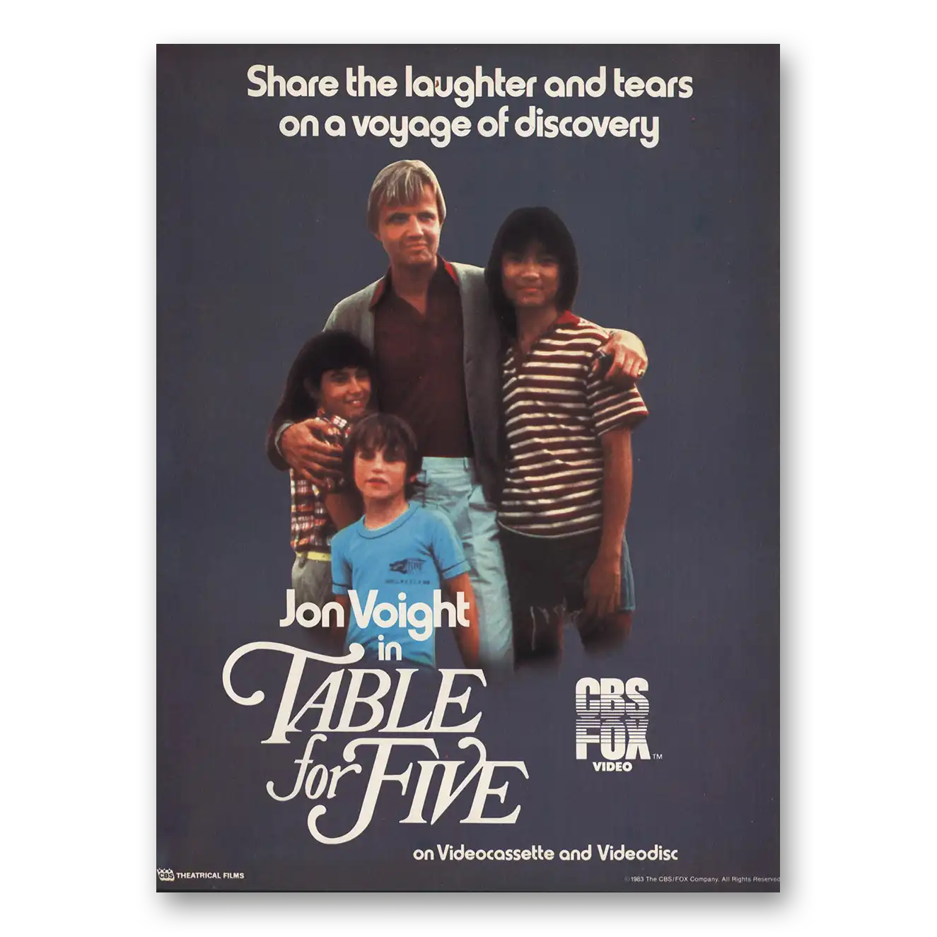 1983 Table for Five Promo Jon Voight Vintage Magazine Print Ad