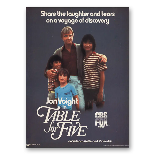 1983 Table for Five Promo Jon Voight Vintage Magazine Print Ad