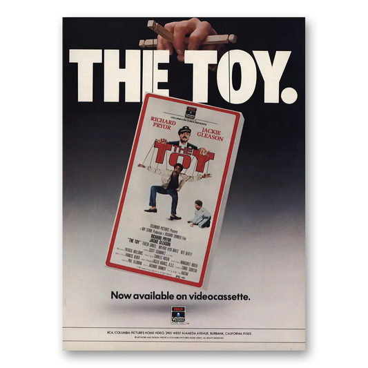 1983 The Toy Promo Jackie Gleason and Richard Pryor Vintage Magazine Print Ad