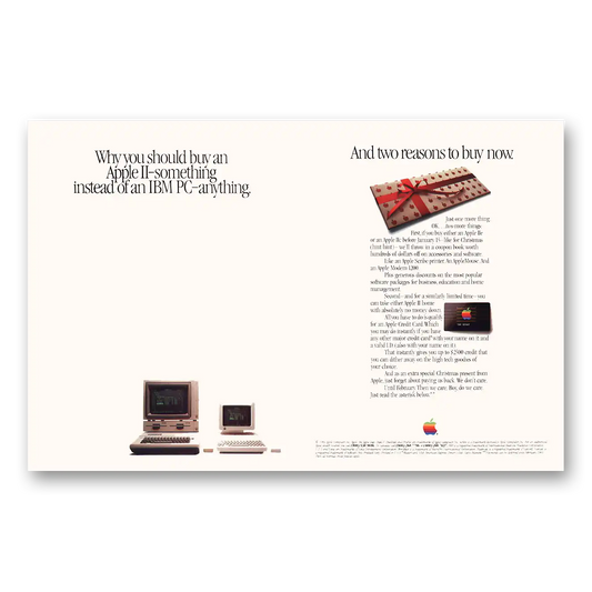 1984 Apple Computer Something Instead of an IBM PC Anything Vintage Magazine Print Ad