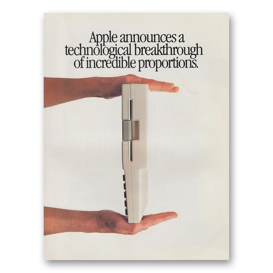 1984 Apple Computer Technological Breakthrough of Incredible Proportions Vintage Magazine Print Ad