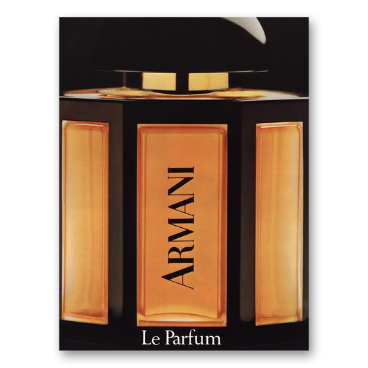 1984 Armani Parfum Le Parfum Vintage Magazine Print Ad