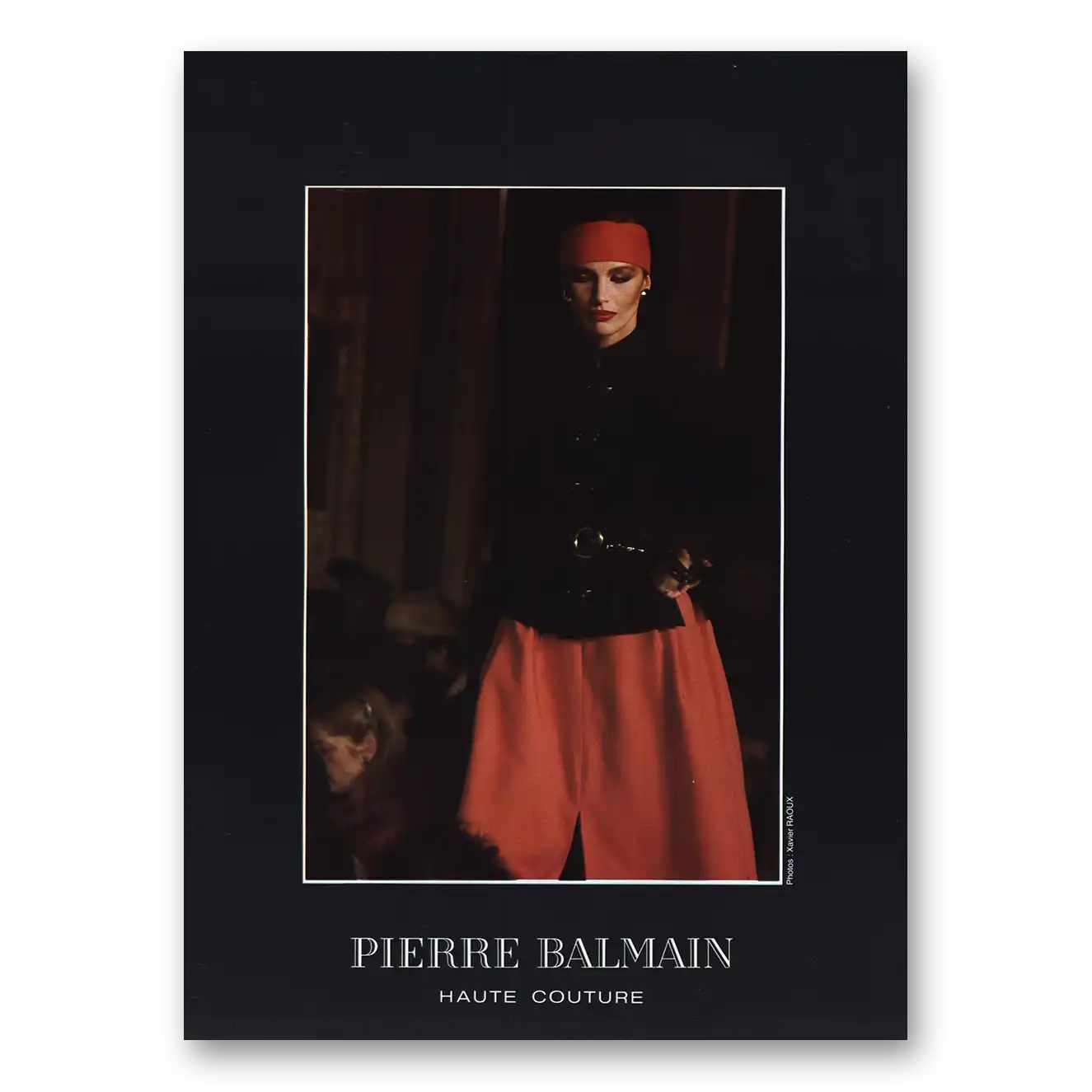 1984 Pierre Balmain Haute Couture French Vintage Magazine Print Ad