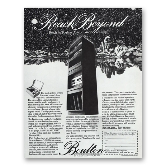 1984 Boulton Music Another World of Sound Vintage Magazine Print Ad