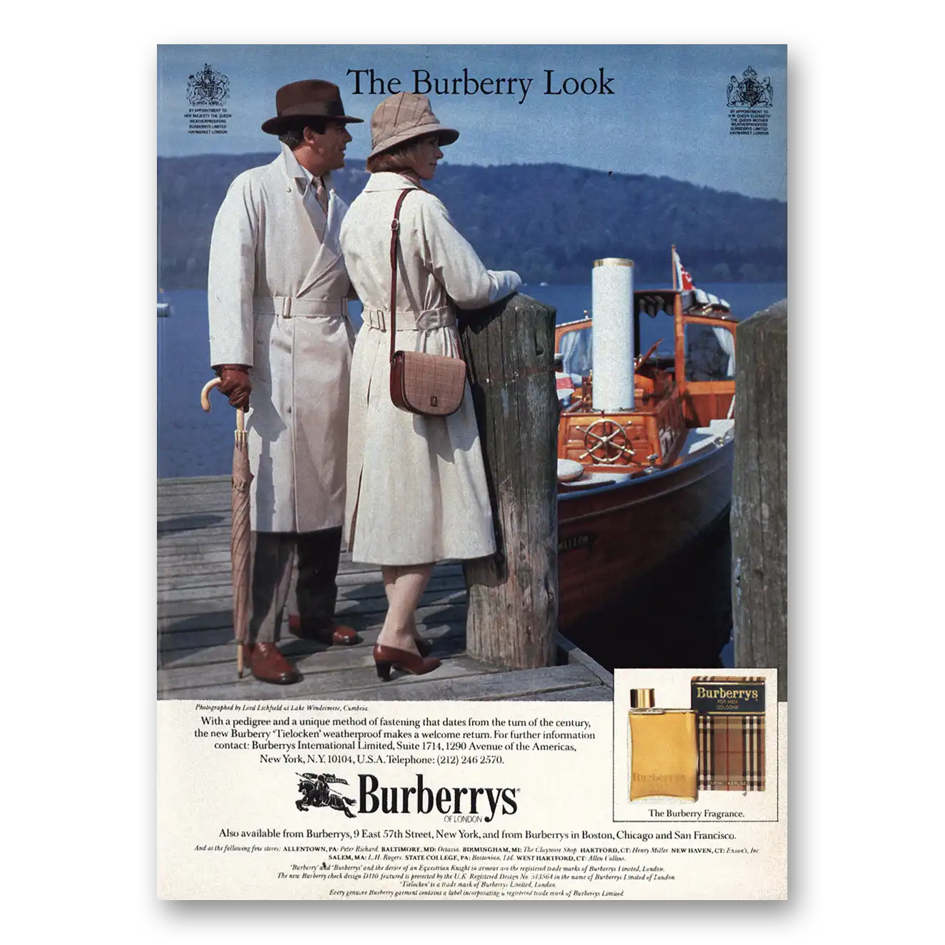 1984 Burberry The Burberry Look Vintage Magazine Print Ad