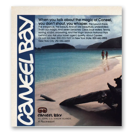 1984 Caneel Bay Talk About the Magic Vintage Magazine Print Ad