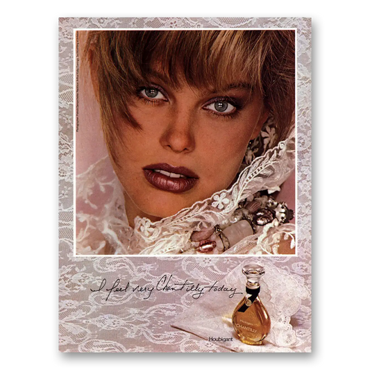 1984 Chantilly Perfume Feel Very Chantilly Today Vintage Magazine Print Ad