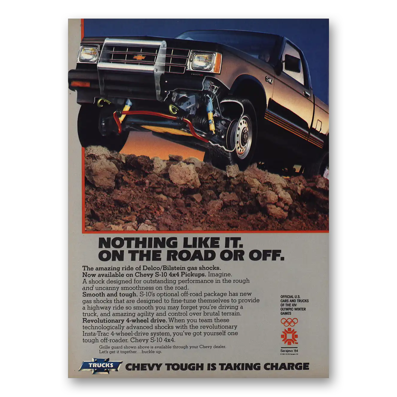 1984 Chevrolet S10 Nothing Like It Vintage Magazine Print Ad