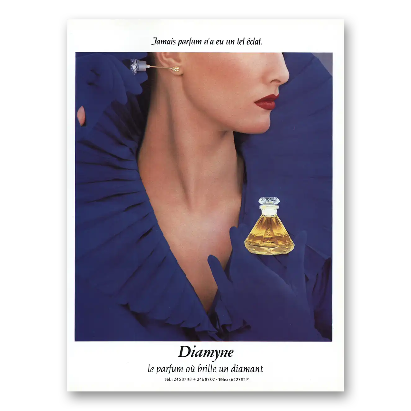 1984 Diamyne Le Parfum Ou Brille Vintage Magazine Print Ad