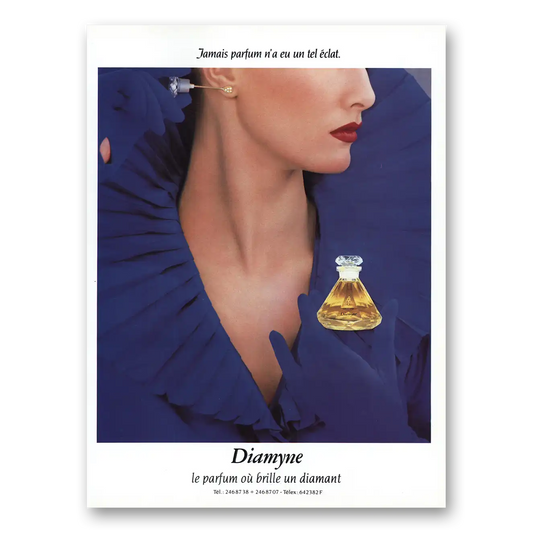 1984 Diamyne Le Parfum Ou Brille Vintage Magazine Print Ad