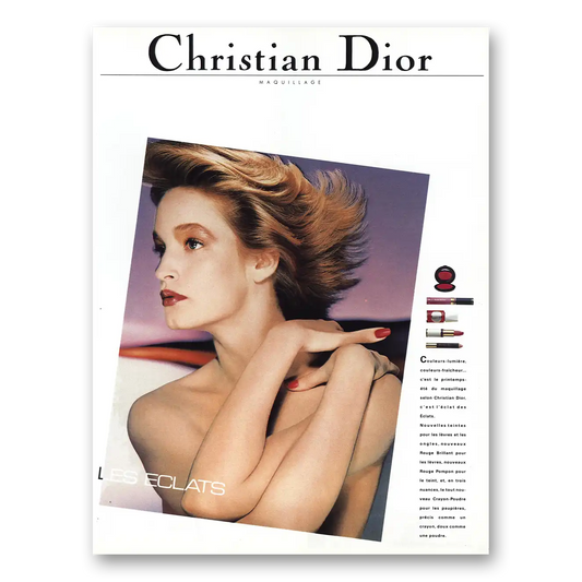 1984 Christian Dior Les Eclats Vintage Magazine Print Ad