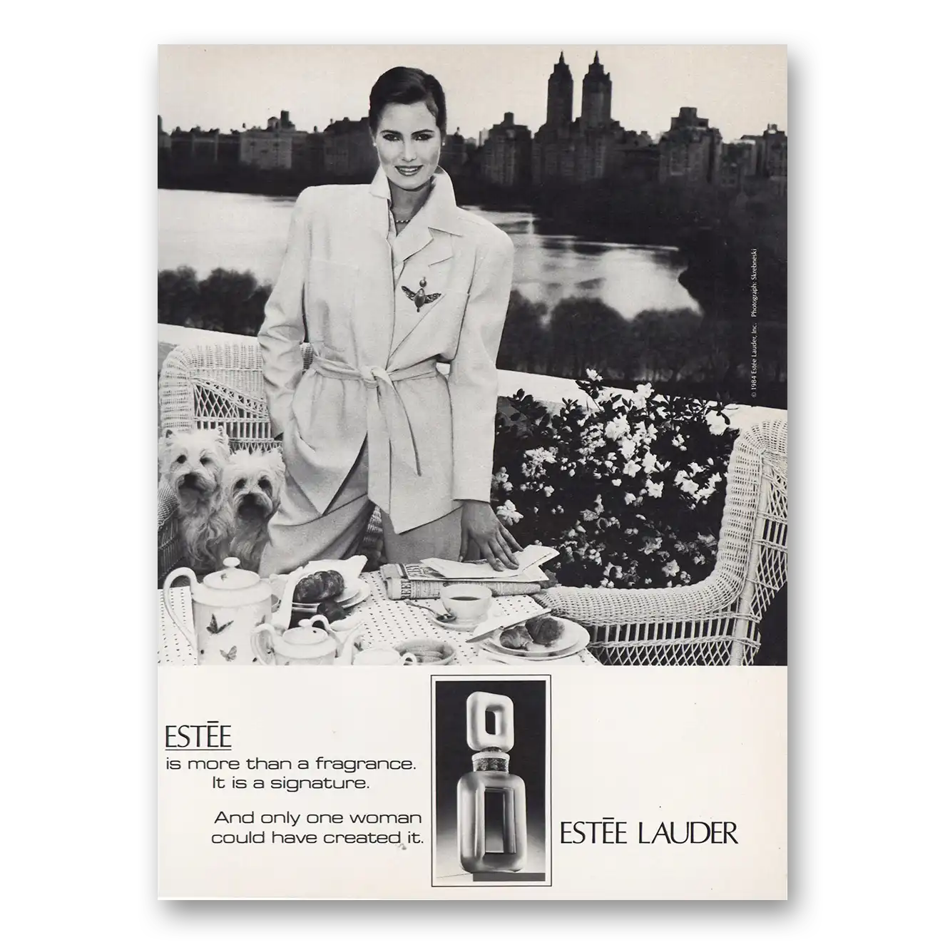 1984 Estee Lauder More Than Fragrance Vintage Magazine Print Ad