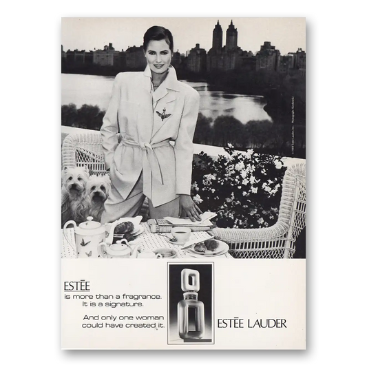 1984 Estee Lauder More Than Fragrance Vintage Magazine Print Ad