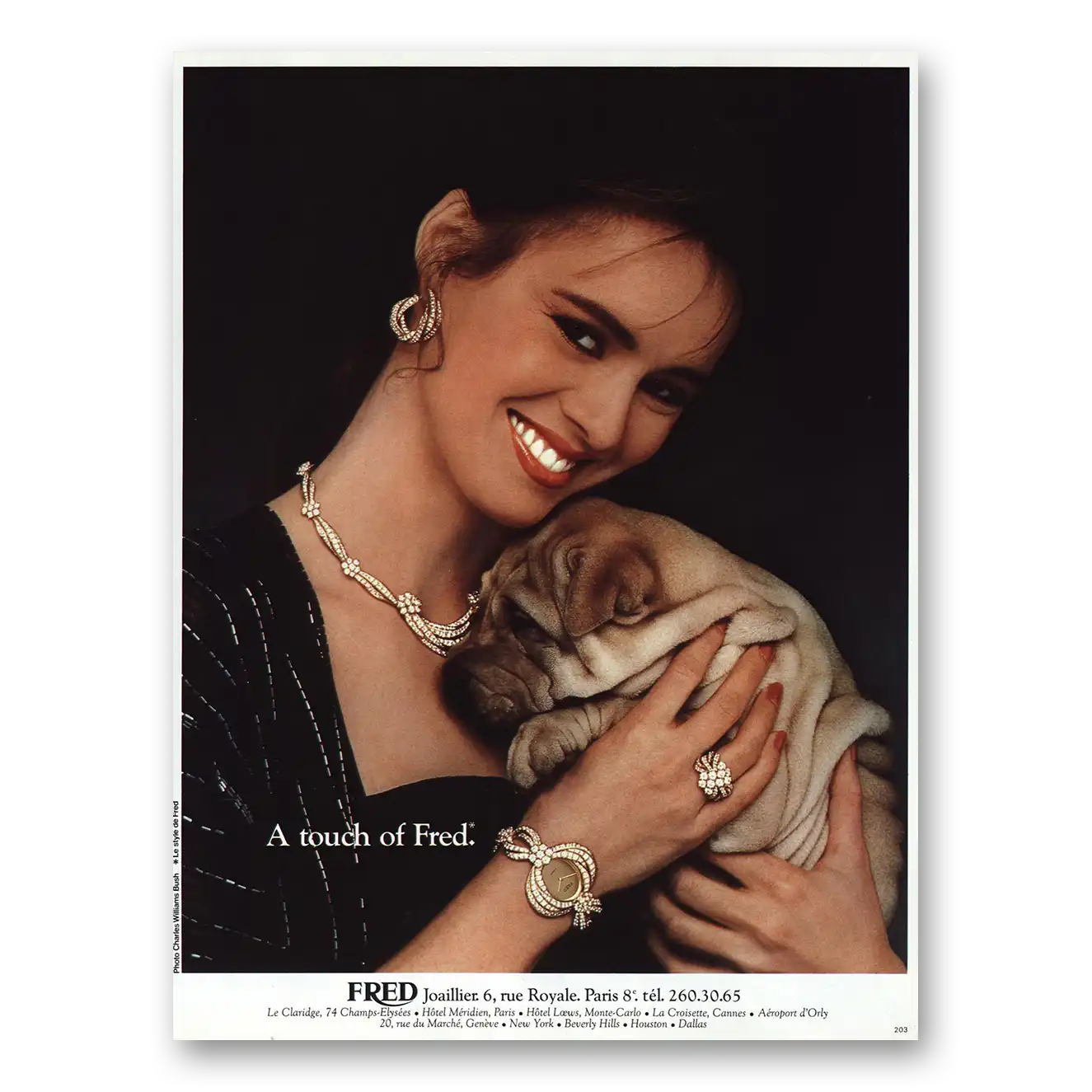 1984 Fred Joaillier Touch of Fred Paris Vintage Magazine Print Ad