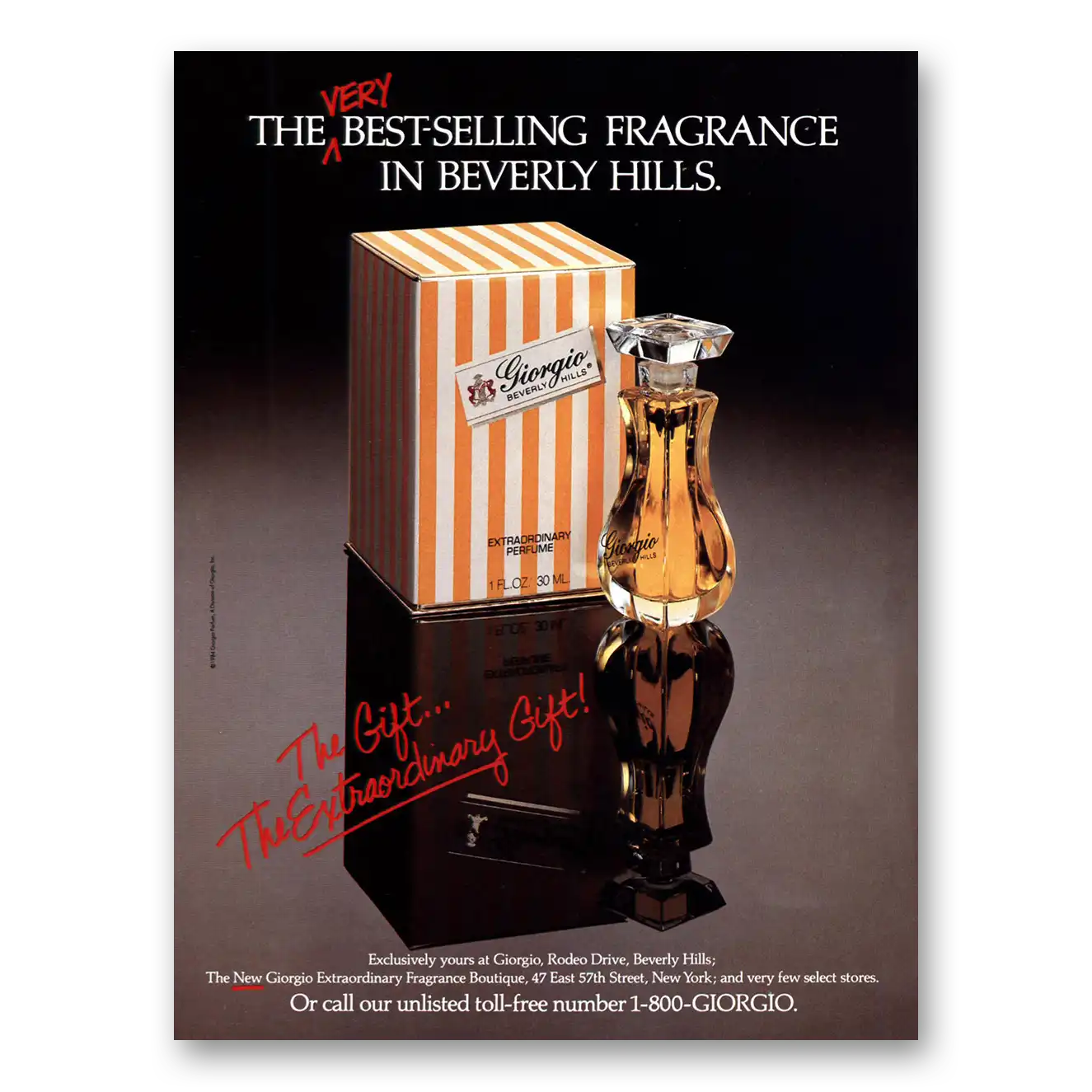 1984 Giorgio Beverly Hills Beverly Hills Best Selling Fragrance Vintage Magazine Print Ad