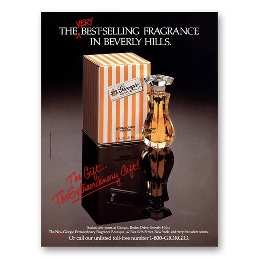 1984 Giorgio Beverly Hills Beverly Hills Best Selling Fragrance Vintage Magazine Print Ad