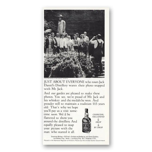 1984 Jack Daniels Just About Everyone Who Tours Vintage Magazine Print Ad