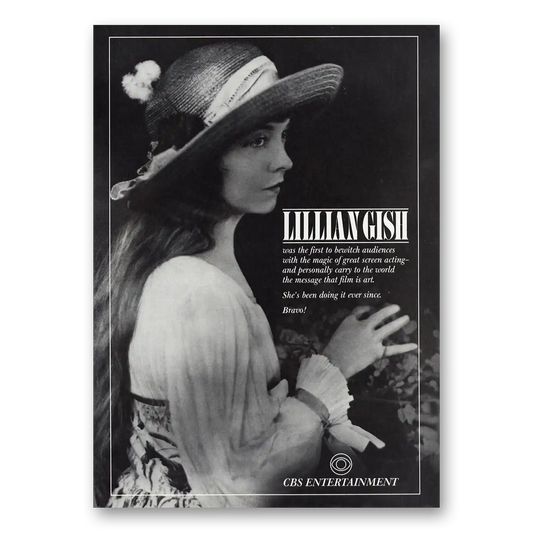 1984 CBS Lillian Gish Promo Vintage Magazine Print Ad