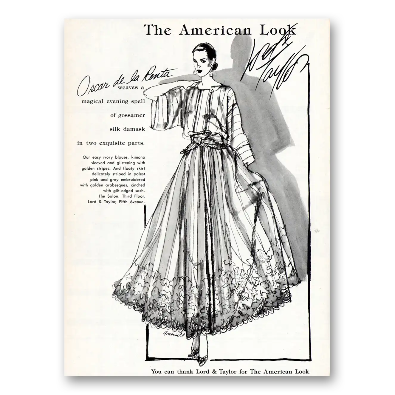 1984 Lord & Taylor American Look Vintage Magazine Print Ad