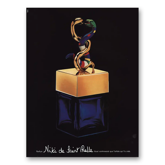 1984 Niki de Saint Phall Parfum French Vintage Magazine Print Ad