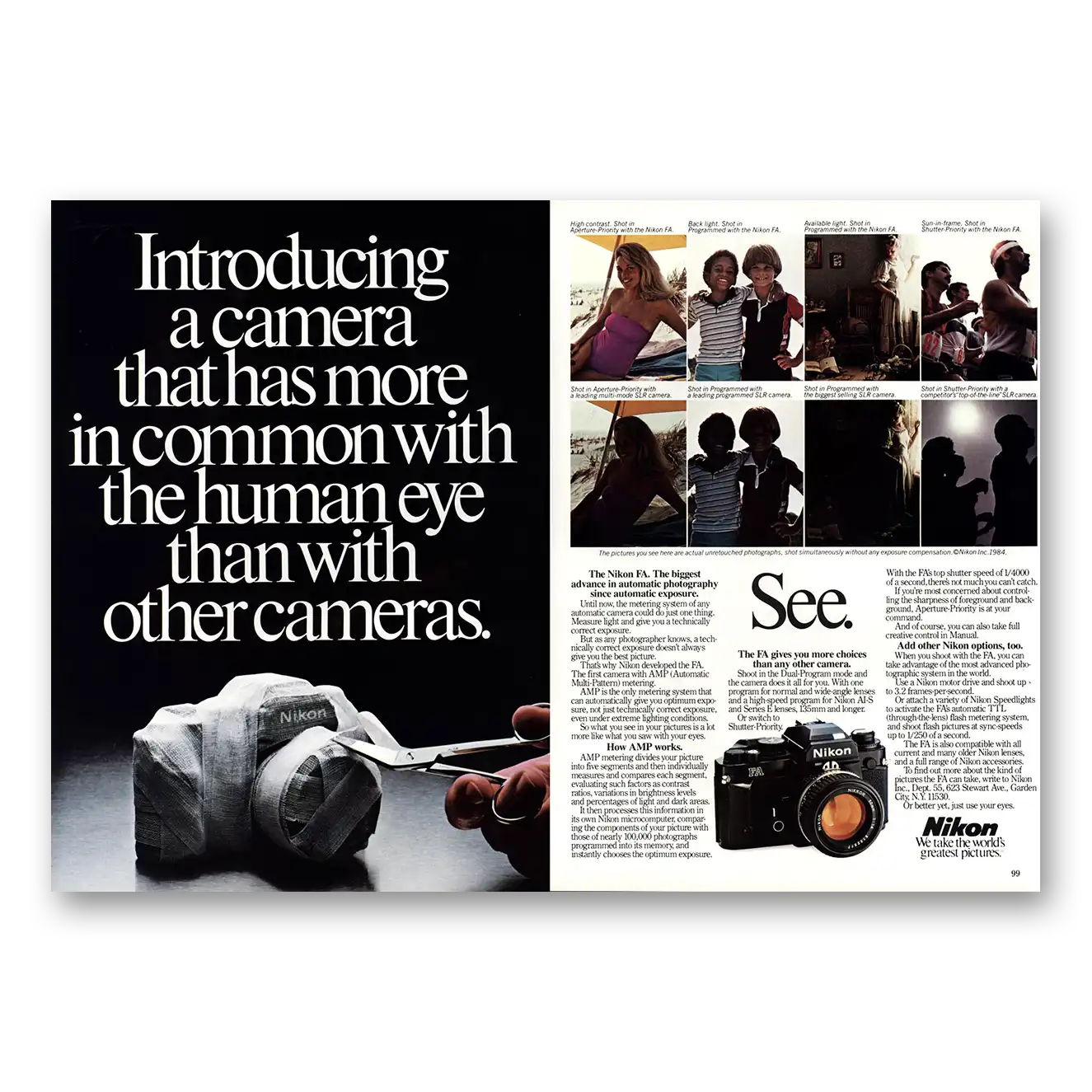 1984 Nikon Camera FA Camera That Has More in Common Vintage Magazine Print Ad