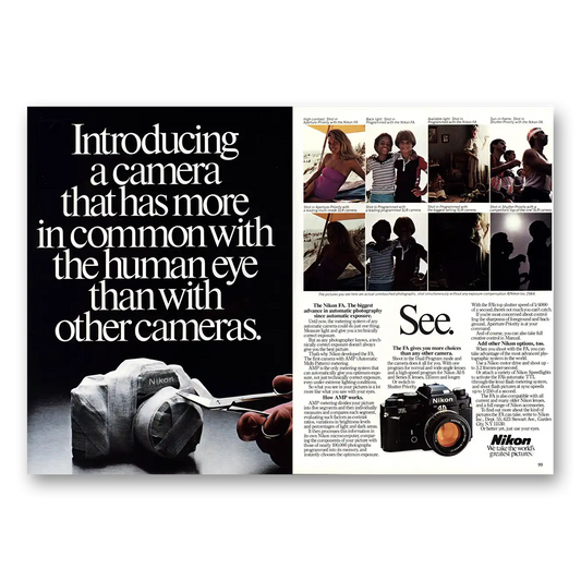 1984 Nikon Camera FA Camera That Has More in Common Vintage Magazine Print Ad