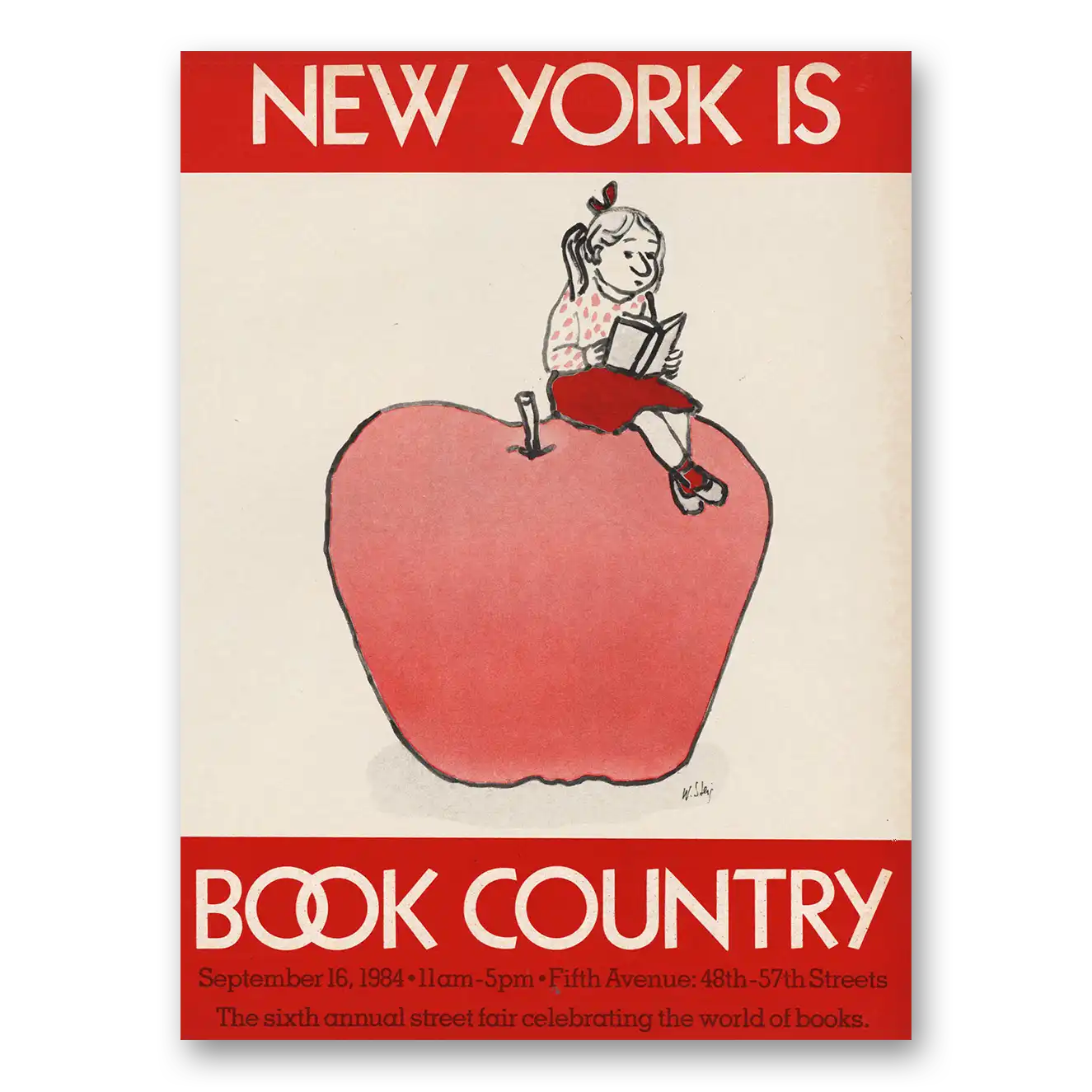 1984 New York New York Is Book Country Vintage Magazine Print Ad