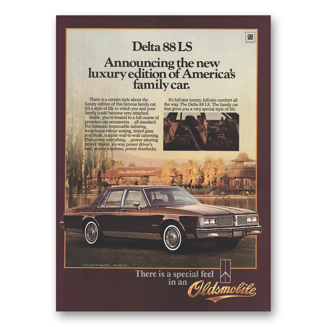 1984 Oldsmobile Delta 88 LS Luxury Edition Vintage Magazine Print Ad