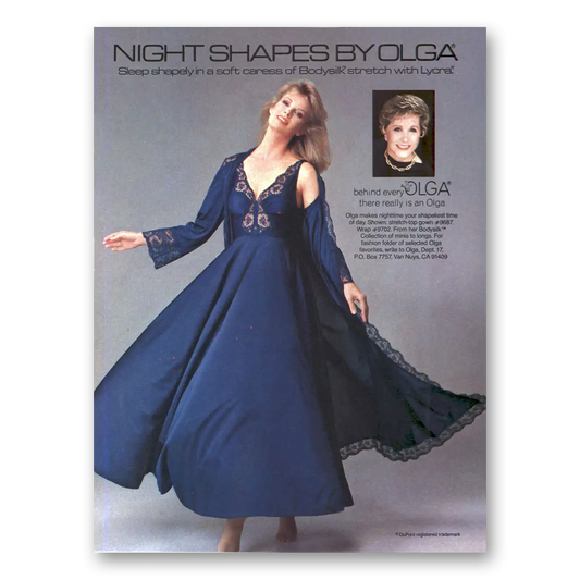 1984 Olga Night Shapes Vintage Magazine Print Ad