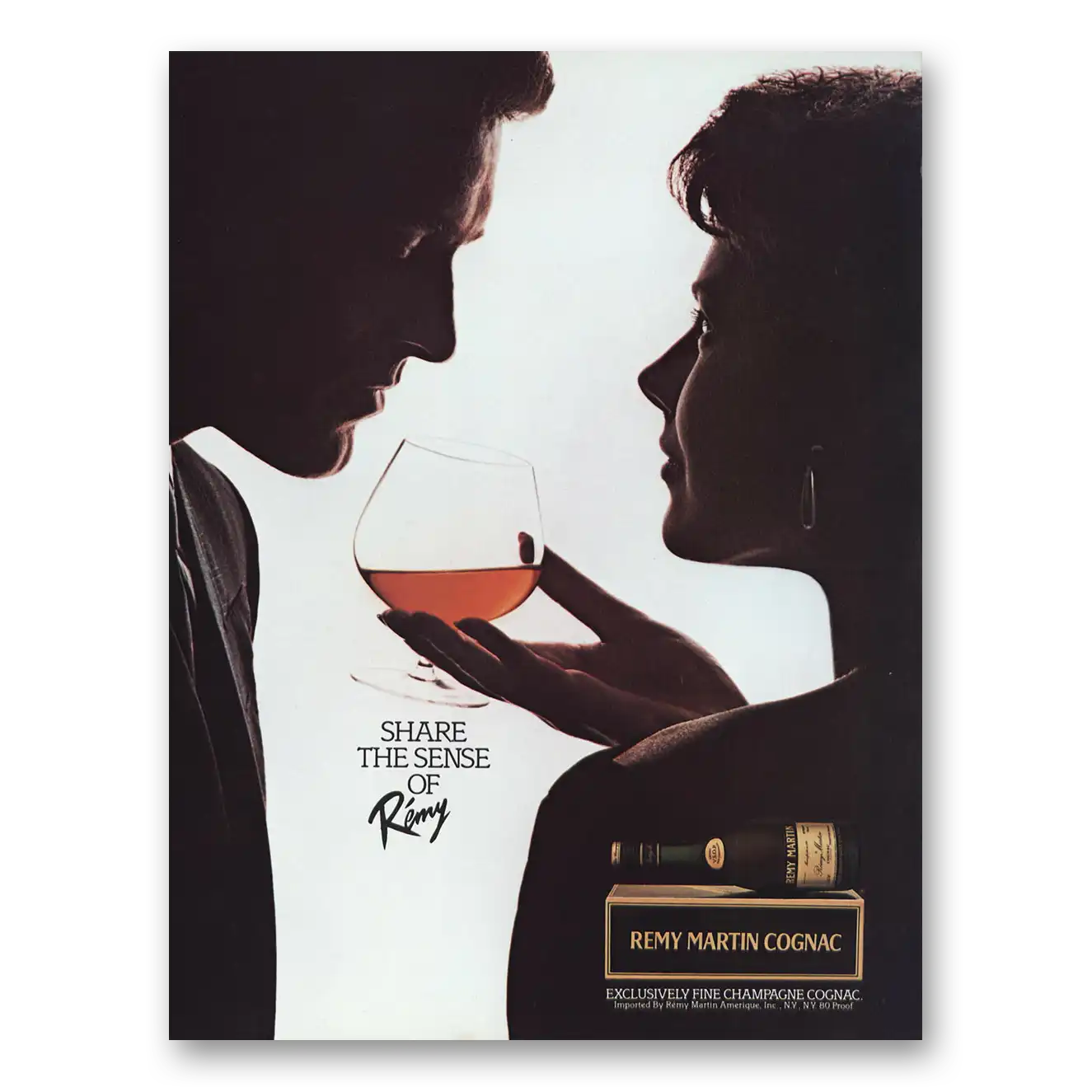 1984 Remy Martin Cognac Share the Sense Vintage Magazine Print Ad