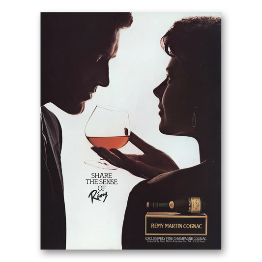 1984 Remy Martin Cognac Share the Sense Vintage Magazine Print Ad