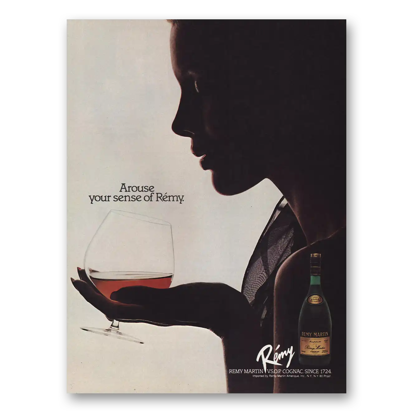 1984 Remy Martin Cognac Arouse Your Sense Vintage Magazine Print Ad