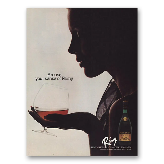 1984 Remy Martin Cognac Arouse Your Sense Vintage Magazine Print Ad