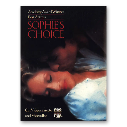 1983 Sophies Choice Movie Promo Meryl Streep Vintage Magazine Print Ad