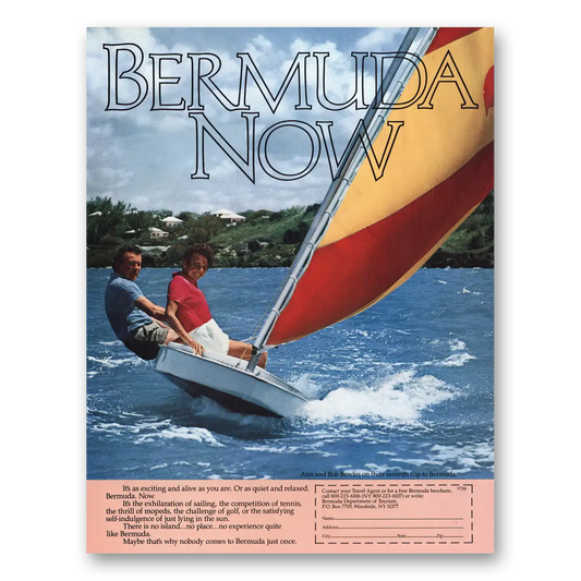 1985 Bermuda As Exciting and Alive As You Are Vintage Magazine Print Ad